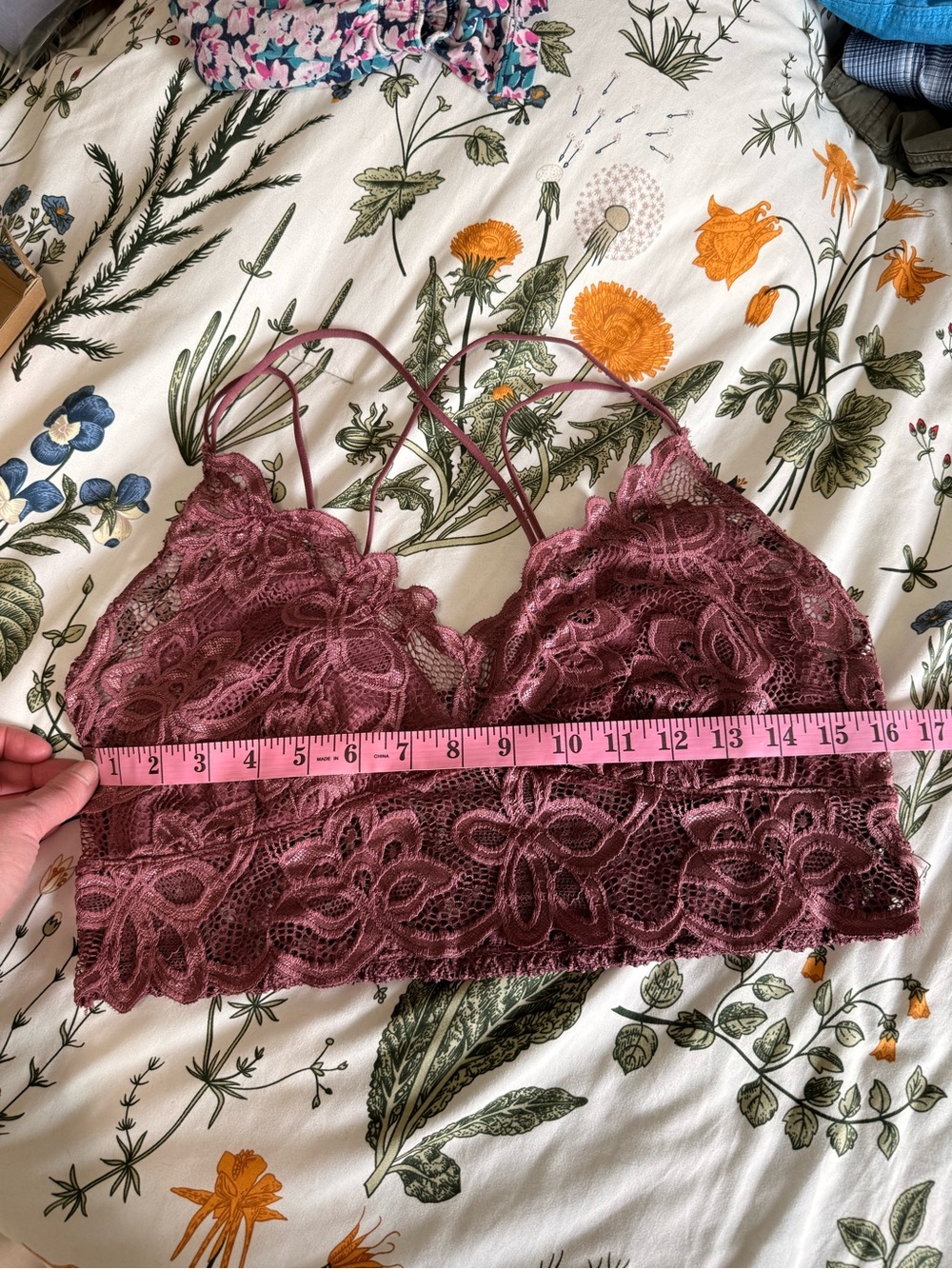 Lace Bralette in Mauve - Women Intimates - Picture 4 of 5